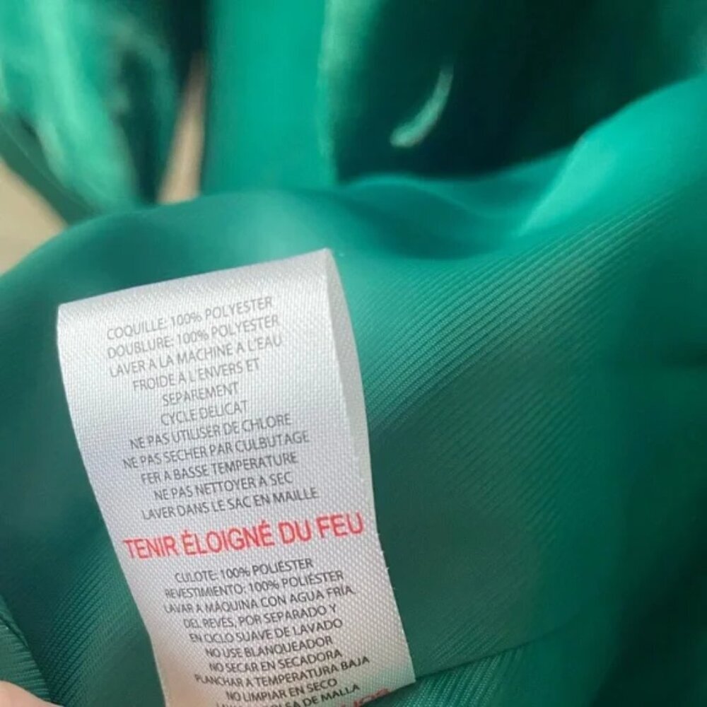 NWOT Jason Wu Emerald Green Velvet & Satin Blazer Large L - Picture 6 of 7